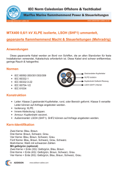 IEC Norm Caledonian Offshore & Yachtkabel