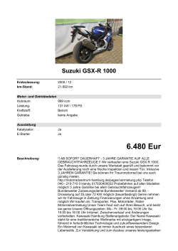 Detailansicht Suzuki GSX-R 1000