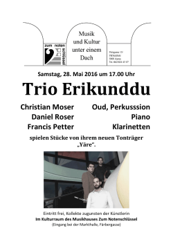 Trio Erikunddu - Zum Notenschlüssel