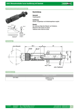33012 Messuhrenhalter kurze Ausführung mit Gewinde