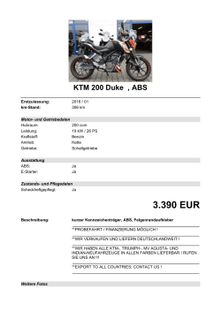 Detailansicht KTM 200 Duke €,€ABS