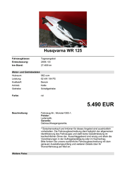 Detailansicht Husqvarna WR 125