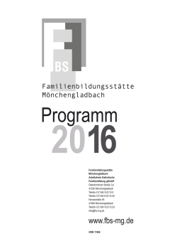 Programm - Familienbildungsstätte Mönchengladbach