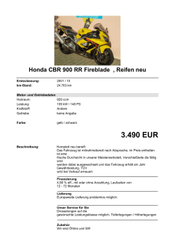 Detailansicht Honda CBR 900 RR Fireblade €,€Reifen
