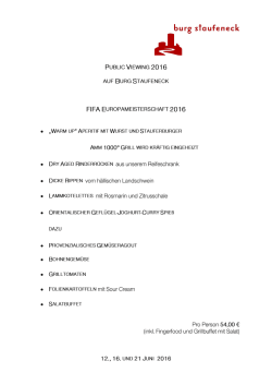 Herzlich Willkommen zum Tr&uuml;ffelmen&uuml;