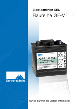 Baureihe GF-V - SBS Soester BatterieSystem GmbH