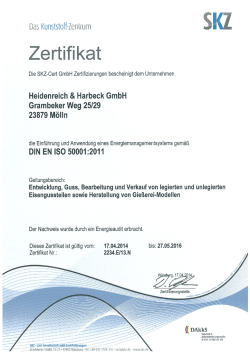 Das Kunststoff-Zentrum Zertifikat