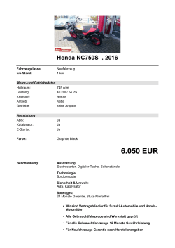 Detailansicht Honda NC750S €,€2016