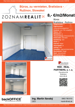 Druck - Immobilien der Slowakei