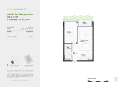 HAUS 2 | 4. Obergeschoss WE 2.4.107 2 Zimmer | ca. 63,0 m&sup2;