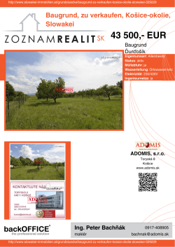 Druck - Immobilien der Slowakei
