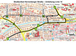 Straßenfest Herrenberger Straße – Umleitung Linie 14