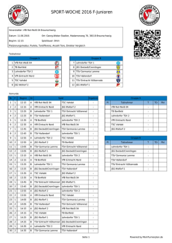 SPORT-WOCHE 2016 F-Junioren