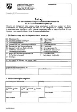 Staatliche Anerkennung von Ausbildungen in den