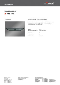 Rauchfangblech RFB-1000