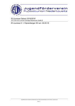 E3-Junioren : Spremberger SV