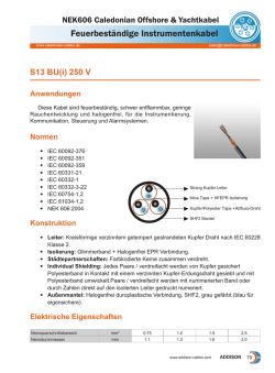 Feuerbest&auml;ndige Instrumentenkabel