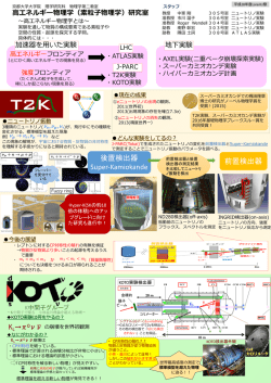 ポスター - 京都大学 高エネルギー物理学研究室
