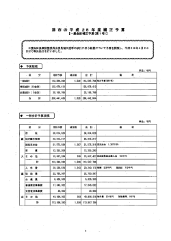 補正予算のポイント（第1号）（PDF／30KB）