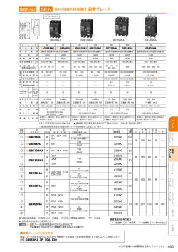 GBE-NJ・GE-N 単3中性線欠相保護付 漏電ブレーカ