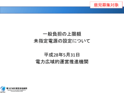 一般負担の上限額 未指定電源の設定について