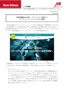 新規事業創出を目指しオープンイノベーションプログラム開始