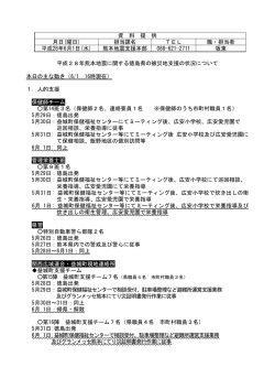 （熊本地震支援本部）(383KBytes) - 安心とくしま