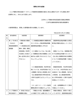 質問に対する回答.