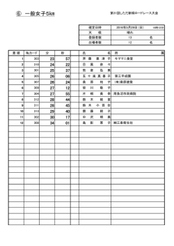 一般女子 5km