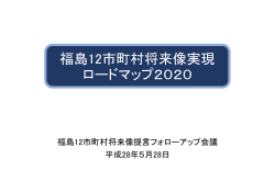 福島12市町村将来像実現 ロードマップ2020