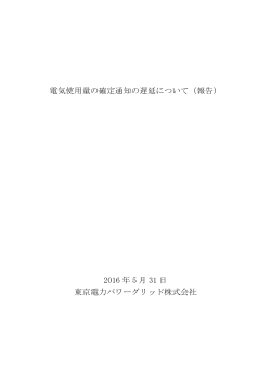 電気事業法第106条第3項の規定に基づく報告徴収に対する