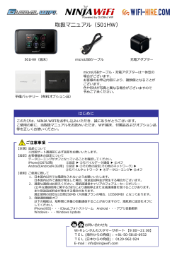 HUAWEI 501HWの設定方法（PDF）