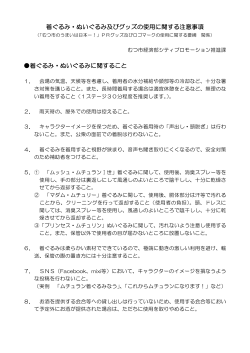 グッズ使用に関する注意事項 [80KB pdfファイル]