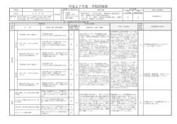 学校評価書 - 早鞆高等学校
