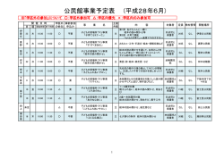 公民館事業予定表 (平成28年6月)