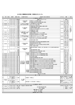 2016年度 介護職員初任者研修 日程表及びカリキュラム