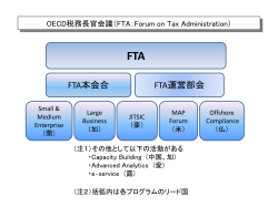OECD税務長官会議の組織図（PDF/245KB）
