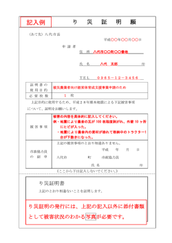 記入例 - 八代市