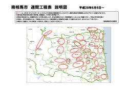 南相馬市 週間工程表 説明図