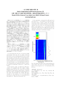 一光子多電子過程の研究 Ⅲ Study of single-photon multi
