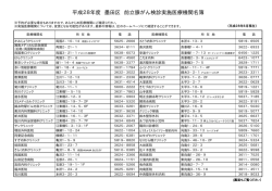 前立腺がん検診実施医療機関（PDF：11KB）