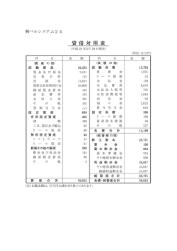 貸 借 対 照 表 - ベルシステム24