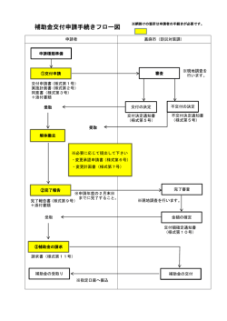 補助金交付申請手続きフロー図