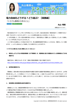 記事全文（PDF） - NPO法人 国際環境経済研究所｜International