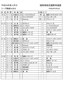 福岡東部流通野球連盟