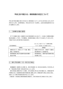 制度改正について