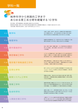 学科一覧