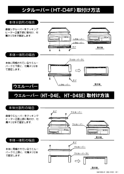 Page 1 シタルーバー(HT-D4F)取付け方法 直接シタルーバーを