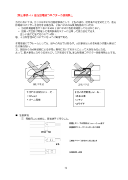 12 （禁止事項-4）差込型電線コネクターの使用禁止