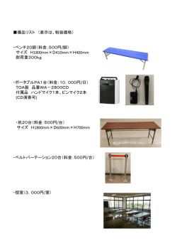 貸出備品リスト（PDF）